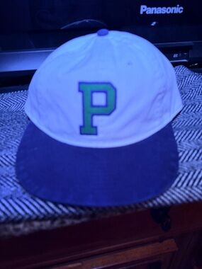 Polo by Ralph Lauren White, Navy & Green 'P' Baseball Cap